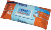 Attends Large Adult Washcloth, Pop-Up Lid, 9" x 13" (Pack of 48)