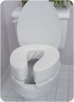 Toilet Seat Cushion W/velcro Straps, 4"