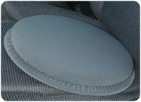Swivel Seat Cushion, Gray, 300 Lb Weight Capacity