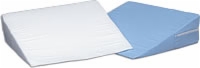Bed Wedge Cushion, Foam W/blue Cover 12 X 24 X 24