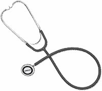 Single Head Nurse Stethoscope, Lightweight, Blue