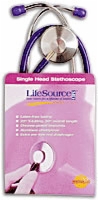 Black, Single Head Stethoscope