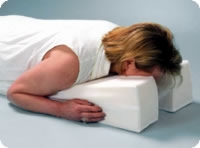 Face Down Pillow, 29" X 14" X 6", White
