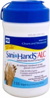 Sani-hands Alc Antimicrobial Gel Hand Wipes (Tub of 135)