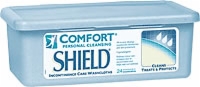 Comfort Shield Perineal Washcloth w/ Dimethicone (Tub of 24)