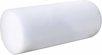 6" X 12" White Full Foam Roller