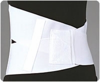 White, Sm (24"-30") Unisex Crisscross Back Support