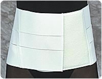 White, Md (32"-38") 8" Lumbo Supp W/insert Pocket