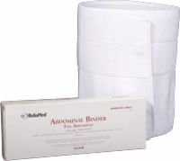 Abdominal Binder,4panel, Adj Velcro,12"w 46"-62"