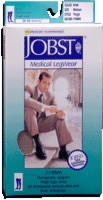 Jobst For Men Thigh High Large, Black, 20-30 Mm Hg