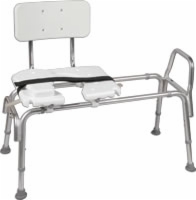 Heavy Duty Sliding Transfer Bench W/cut-out Seat