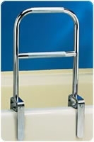 Dual Level Bathtub Rail, 12 1/4"w X 1"d X 17 1/4"h