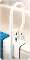 White Bathtub Rail, 7"w X 1"d X 13 1/2"h, 6/case