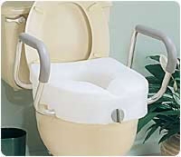 E-z Lock Raised Toilet Seat With Arms