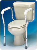 Toilet Safety Frame, 20"wx17 1/2"dx27"h, 2 Per Cs