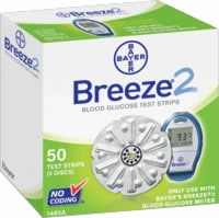 Breeze 2 Blood Glucose Test Strip Disc,50/box