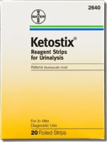 Ketostix Reagent Strips, 20/box (foil Wrapped)
