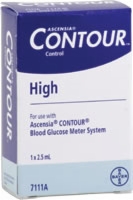 Ascensia Contour High Control Solution