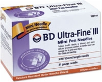 Ultra-fine Iii 31 Ga X 3/16 Mini Pen Needle,100 Ca
