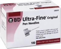 Ultra-fine 29ga X 1/2 Pen Needle, 100 Per Box