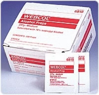 Alcohol Prep Wipes, Box 200
