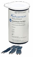 Advance Intuition Blood Glucose Test Strips,50/box
