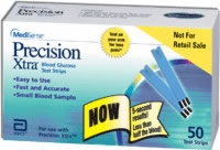 Precision Xtra End Fill Test Strips, 50/box
