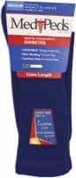 Medipeds Diabetic Crew Sock, Medium, Navy