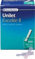 Unilet Excelite Ii, 28g, 100/bx