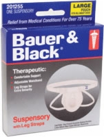 Suspensory W/leg Straps, Large Elastic Bands