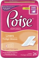 Poise Pantyliners Very Light Asborbency (Bag of 26)