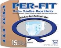 Per-fit Adult Brief, Xlarge 59"-64" (Bag of 15)