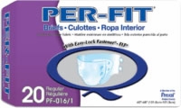 Per-fit Adult Brief, Regular, 40"-48" (Bag of 20)