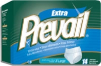 Prevail Protective Underwear, Xlarge 58"-68" (Bag of 14)