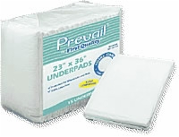 First Quality Underpads, 23" X 36", Green (Bag of 15)