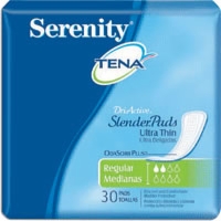 Tena Serenity Ultra Thin Pads, Regular Length (Bag of 30)