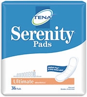 Tena Serenity Ultimate Pads, Reg Length (Bag of 36)