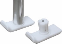 Universal Walker Ski Glides, Fits 7/8"-1",pair
