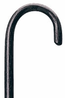 Walnut Finish Wood Cane W/rnd Hndl, 7/8" Tip, 6/cs