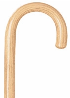 Nat Ash Finish Wood Cane W/rnd Hndl,7/8" Tip, 6/cs
