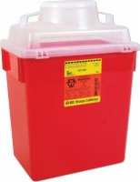 Guardian Sharps Container, 6 Gallons,clear Top