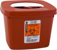Sharps Multi-Purpose Container with Rotor Lid, 1/2 Gallon (Each)