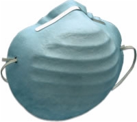 Aseptex Molded Style Mask, Latex Free, Blue, Box of 50