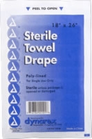 Disposable Towel Drapes, Sterile,plain,18 X 26