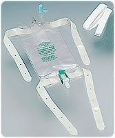 Flip-flo Leg Bag W/latex Straps, Med. 19 Oz