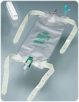Leg Bag W/flip-flo Valve, 32 Oz. With Latex Straps