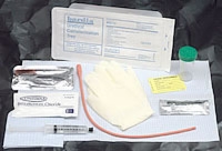 Urethral Cath Tray W/15 Fr Red Rubber Catheter