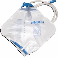 Rusch Urinary Drain Bag W/anti-reflux Valve
