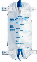 Med Premium Leg Bag, 19 Oz, W/straps & Flip Valve