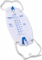 Leg Drainage Bag W/flip Vlve,flocked Bck,1000ml,lf